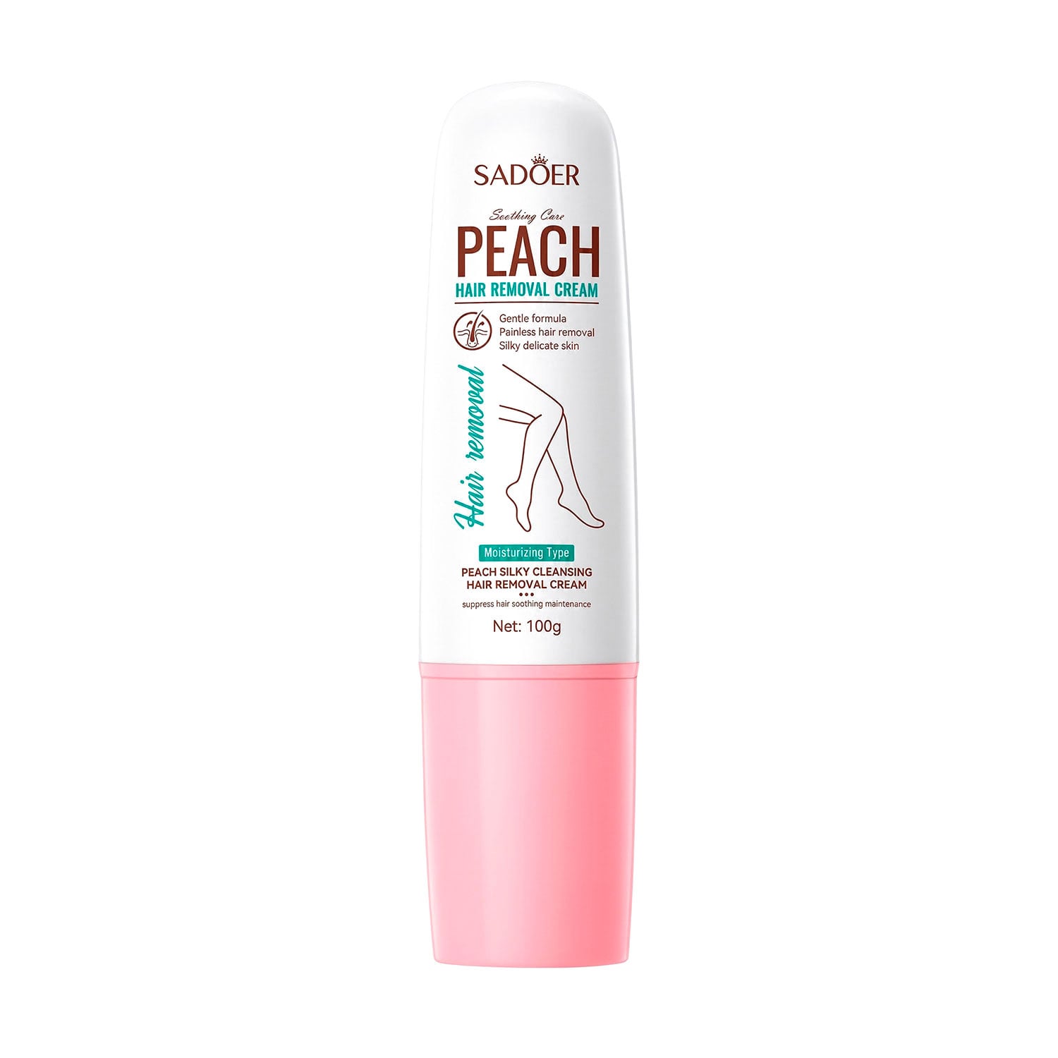 Крем для депіляції Sadoer Peach Silky Cleasing Hair Removal Cream, 100 г